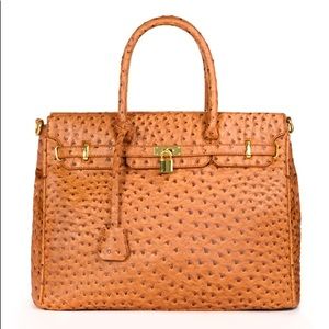 Popular JustFab Law Bag in Camel brown